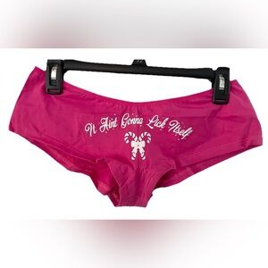 Cat house riot Pink Panty Candy Kane Ain’t Going To Lick Itself Naughty New Sz L